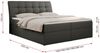 Boxspringbett Polsterbett mit Multipocket-Matratze und Topper - DIEGOS - 120x200cm - Dunkelgrau Kunstleder - H4 Bild 5