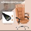 Bürostuhl Mit Massagefunktion & Wärme - Chefsessel Höhenverstellbar 135° Neigung Mit Fußstütze Und Fernbedienung Bild 3