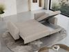 Ecksofa L-form, Bettsofa mit Schlaffunktion, zwei Bettkasten - AXEL - Beige Velours Bild 5