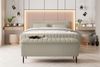 99rooms Lucio Boxspringbett mit Hocker Boucle-Stoff ANTHOLOGY Creme 160x200 cm Bild 2