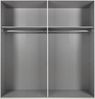 Schwebetürenschrank >Anna< in WEISS - 225x208x65cm (BxHxT) Bild 3