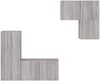 vidaXL 4-tlg. Wohnwand Grau Sonoma Holzwerkstoff 3216433 Bild 5