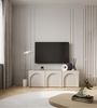 Selsey 'Arkadia' TV-Lowboard 3-türig mit gefrästen Fronten, Kaschmirgrau, 49 x 150 x 35 cm Bild 2