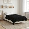 vidaXL Sommerdecke Gepolstert Schwarz 135 x 220 cm Mikrofaser 42025934 Bild 4