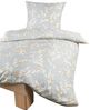 Optidream Bettwäsche Set Mikrofaser 135x200 Polyester Zweige grau gold, Mikrofaser, 2 teilig, Geschenk Idee Frauen Männer neue Wohnung Hochzeit Frühjahr sale Bild 3