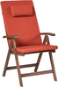 Set mit 2 Stühlen und Sitzkissen AMANTEA PREMIUM Akazienholz Rot Bild 4