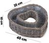 matches21 HOME & HOBBY Blumentopf Herz Pflanz-Schalen für außen runde Pflanzherzen grau 35, 40 cm (1 St), Blumen-Körbe als Pflanz-Körbe, Blumen-Schalen und Grabschmuck Bild 2
