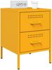 vidaXL Nachttisch Senfgelb 36x39x50,5 cm Stahl 842928 Bild 4