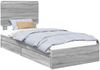 vidaXL Aufbewahrungsbett Graues Sonoma 90 x 190 cm Holzwerkstoff 3412733 Bild 2