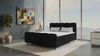 Boxspringbett Luna - Samtstoff - schwarz - 140x200 cm Bild 2