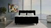 Boxspringbett Luna - Samtstoff - schwarz - 140x200 cm Bild 3