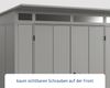 Hörmann Ecostar Metall-Gerätehaus Elegant mit Pultdach Typ 2, 238x238 cm , graualuminium, 5,7 m²,2-flüglige Tür Bild 4