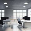 LED Aufbau Deckenleuchte Deckenlicht Rund 24W 2400LM 3000K, Ø30cm Ultra Slim LED Panel in Weiß Bild 2