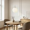 Liadomo Pendelleuchte Kyra, 1-flammig, rund, aus mattiertem Opalglas, ohne Leuchtmittel, E27-Fassung, diffuses Licht, 35 cm Durchmesser, Esszimmerlampe Bild 2