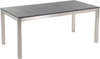 Essgruppe für 6 Personen GROSSETO Stein Granit Optik 180x90x76 cm Weiß Bild 4