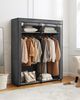 SONGMICS Kleiderschrank, 2er Set, Garderobe mit 2 Kleiderstangen, Aufbewahrung von Kleidung, Stoffschrank, Kleiderständer, faltbar, Ankleidezimmer, Schlafzimmer, 140 x 43 x 174 cm, grau Bild 2