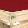 vidaXL Modulares Mittelsofa mit Kissen Grün Imprägniertes Holz 3074516 Bild 5