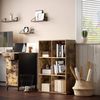 Vasagle Bücherschrank, Bücherregal, mit 6 Fächern, Büroregal, Würfelregal, Standregal, für Wohnzimmer, Schlafzimmer, Büro, Kinderzimmer, vintagebraun von Songmics LBC203BX Bild 2