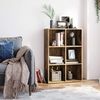 Vasagle Bücherschrank, Bücherregal, mit 6 Fächern, Büroregal, Würfelregal, Standregal, für Wohnzimmer, Schlafzimmer, Büro, Kinderzimmer, vintagebraun von Songmics LBC203BX Bild 4