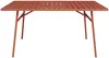 Vente-unique - MIRMANDE Garden dining set Metall Rot - B 80 cm x H 74,5 cm x L 160 cm Bild 3