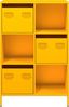 vidaXL Highboard Senfgelb 68x39x103,5 cm Stahl 851409 Bild 5