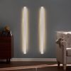 ZMH Wandleuchte Innen Wandlampe LED - Modern Schlafzimmer 100CM Flurlampe Warmweiß 31W Weiß Treppenhauslampe Wandbeleuchtung für Flur Treppenhaus Kinderzimmer Wohnzimmer Bild 2