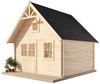 Alpholz Schwedenhaus Blockhaus aus Holz Holzhaus mit 44 mm Wandstärke inklusive Schlafboden Blockbohlenhaus mit Montagematerial Bild 2