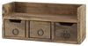 Chic Antique Regal Wandregal stehen hängend 3 Schubladen Alt Holz 41080800 Bild 4