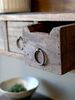 Chic Antique Regal Wandregal stehen hängend 3 Schubladen Alt Holz 41080800 Bild 3