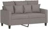 vidaXL 3-tlg. Sofagarnitur mit Kissen Taupe Stoff 3201639 Bild 3