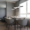 ZMH LED Pendelleuchte Esstisch Hängelampe Dimmbar - Hängeleuchte Schwarz 47W Esstischlampe mit Fernbedienung Esszimmerlampe Modern Design Pendellampe für Esszimmer Arbeitszimmer Wohnzimmer Küche Büro Bild 3
