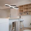 ZMH LED Pendelleuchte Esstisch Hängelampe Dimmbar - Hängeleuchte Schwarz 47W Esstischlampe mit Fernbedienung Esszimmerlampe Modern Design Pendellampe für Esszimmer Arbeitszimmer Wohnzimmer Küche Büro Bild 4
