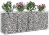 vidaXL Gabionen-Hochbeet 2 pcs Silber 3422221 Bild 3