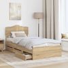 vidaXL Bettrahmen Sonoma-Eiche 100 x 200 cm Ingenieurs Holz 3413035 Bild 3