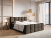 Selsey 'Cloudy' Boxbett mit Bettkästen, Matratze, Topper, Bouclé-Bezug, braun, 180x200 cm Bild 3