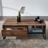 'Manhattan' Couchtisch, MDF Haveleiche Cognac, 115 x 42 x 65 cm Bild 2