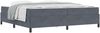 vidaXL Bettrahmen mit Matratze Dunkelgrau 200 x 200 cm Stoff 3399085 Bild 2