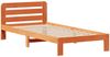 vidaXL Massivholzbett ohne Matratze Wachsbraun 90x190 cm Kiefernholz 855569 Bild 3