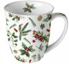 Ambiente Luxury Paper Products Becher Weihnachtsbecher- Silvester - Herbst / Winter Tee - Kaffee Tasse, Porzellan Evergreen, Kollektion, Mug, Weihnachten, Geschenkartikel Bild 3