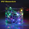 LMaxhome LED-Lichterkette 10-100M Lichterschlauch Weihnachten Party Beleuchtung Speicherfunktion, 100-800LEDs, 8 Modi, Wasserdichte Weihnachtsbeleuchtung Außen Garten Bild 3