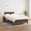 vidaXL Boxspringbett mit Matratze Dunkelbraun 120x190 cm Stoff 3269719 Bild 3