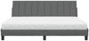 vidaXL Bett mit Matratze "Hanko" Dunkelgrau 180x200 cm Stoff 3310546 Bild 5