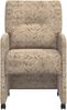 vidaXL Esszimmerstühle mit Rollen 2 pcs Hellgrau 57 x 67 x 95 cm 42017844 Bild 4