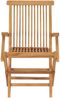 vidaXL Gartenstühle mit Taupe Kissen 8 Stk. Massivholz Teak 3072912 Bild 5