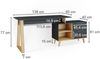 Schreibtisch Nautica Anthrazit 138 x 60 cm mit Schubladen, XL Vicco Bild 3