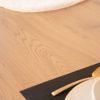 HOME DELUXE Essgruppe Eckig AVENCIA inkl. Sternfuß - 200 x 120 cm Light Oak 4 Stühle Hellgrau Bild 3