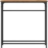 Konsolentisch, Beistelltisch, Konsole mit Regal Altholz 75 x 19,5 x 75 cm Holzwerkstoff Bild 5