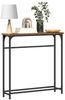 Konsolentisch, Beistelltisch, Konsole mit Regal Altholz 75 x 19,5 x 75 cm Holzwerkstoff Bild 3
