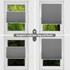 Premium Plissee ohne Bohren Verdunkelung Klemmfix Grau 80x220cm Thermo Plissee Bild 4