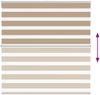 vidaXL Doppelrollo Sandbraun 145x150 cm Stoffbreite 140,9 cm Polyester 4014556 Bild 5